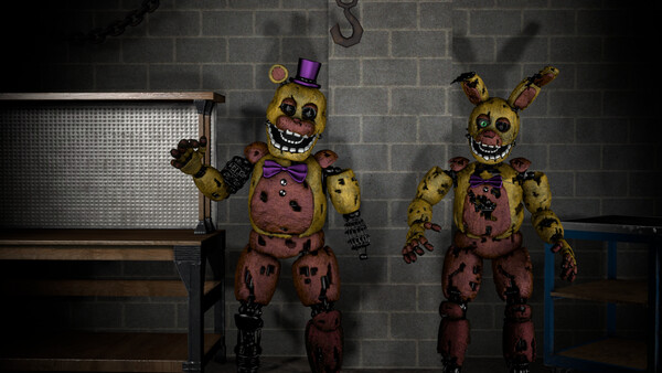 Fredbear & Springbonnie by Madhouse_Box -- Fur Affinity [dot] net