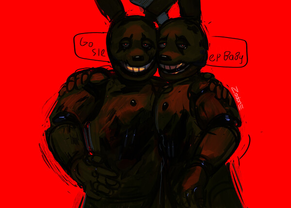 file: fredbear and springbonnie by fnafking1987x -- Fur Affinity