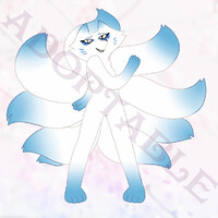 blue kitsune
