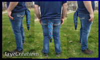 Small Blue and Black Randomized Scales Dragon Tail