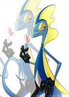 PokemonZine set: a postcard