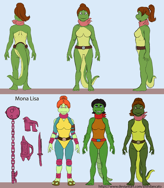 Teenage Mutant Turtle Girls by Ecto-500 -- Fur Affinity [dot] net