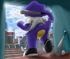 Fanart) Blooper (Atlanta Braves mascot) by BaxterKangaroo -- Fur Affinity  [dot] net