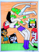 Cougar war. Guerra de pumas.