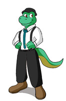 Lockjaw the T-Rex (Drew's outfit)