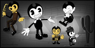 Bendy And The Ink Machine: Ink bendy by SpaceLizardWarrior -- Fur