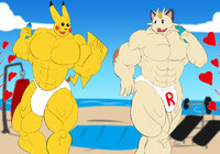 Sketchmission: Pikachu and Meowth Post Workout