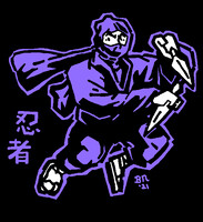 late night ninja drawing