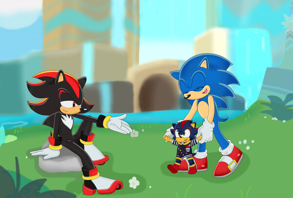 Kasi The Hedgehog and Zoomer The Sonic Chao by RaymanxBelle -- Fur