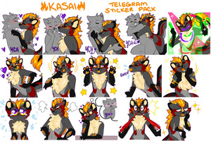 HQ DETAILED HALLOWEEN PROTOGEN ADOPT + 4 TELEGRAM STICKERS by AnalShop --  Fur Affinity [dot] net