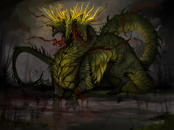 Swamp dragon by zenvist -- Fur Affinity [dot] net
