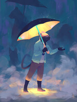 Strolling in Rain