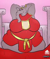 [COM] You encounter a big elephant