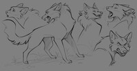 Were-girl Doodles - 3