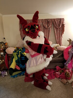 Guilmon pink bunny dress full suit video