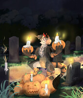 Spooky month dance! by Tompossum -- Fur Affinity [dot] net