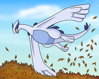Lugia and Autumn Leaves