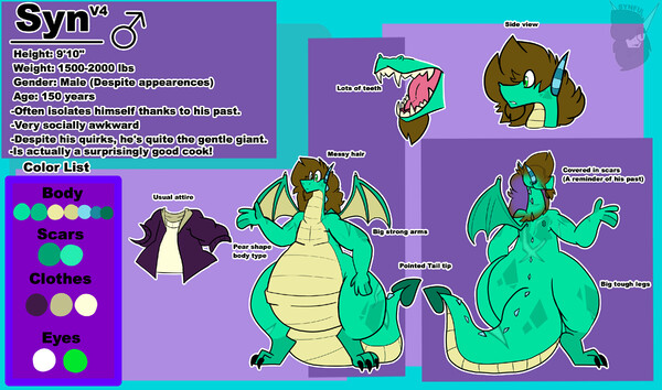 Syn Reference Sheet V4 by ~SYNFUL~ -- Fur Affinity [dot] net