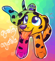 Quality Crystals Rainbow Dalmatian
