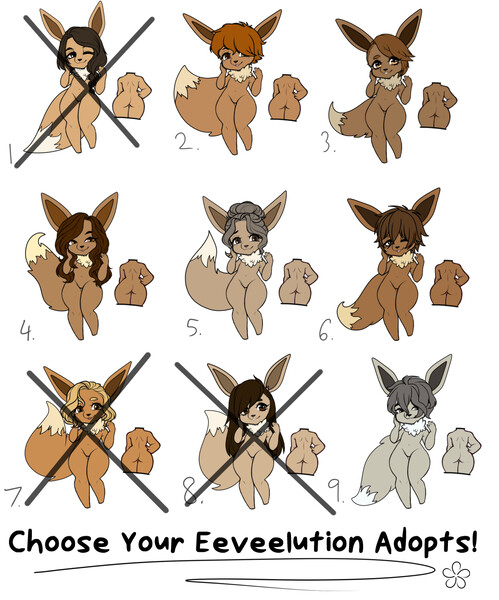 Eevee Evolution Chart (Theoretical) (Vers.1) by CInderzz -- Fur Affinity  [dot] net