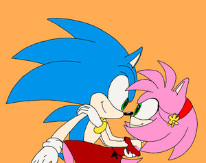 17Sonic- SonAmy Christmas kiss by GearGades -- Fur Affinity [dot] net