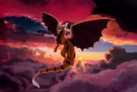 In the sky ych finished