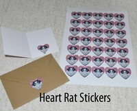Heart Rat Stickers