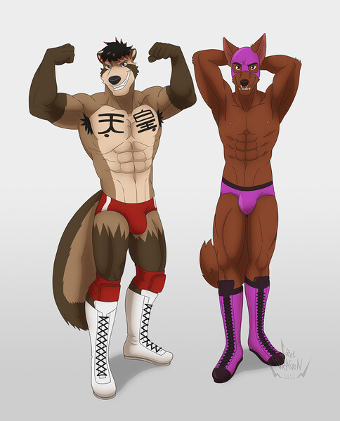 Bros TF - wrestling edition! by Skuell -- Fur Affinity [dot] net