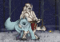 Jager and his Winter wolf