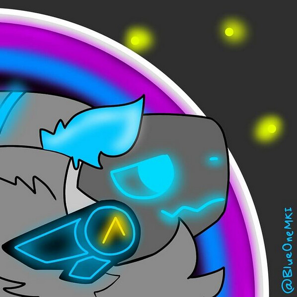 Cute blu protogen by ViFelian -- Fur Affinity [dot] net