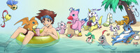 FanArt - FB cover for HUN Digimon group
