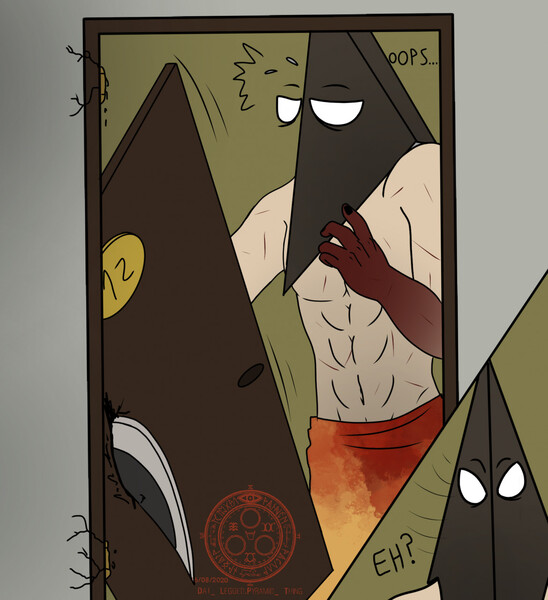 Pyramid head as gigachad : r/weirddalle