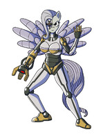 Comm: Cyborg Anthro Fluttershy