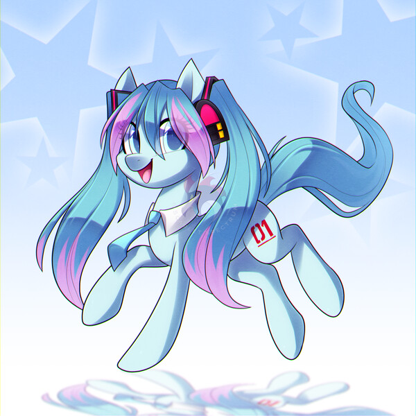 My Little Pony Fiku Miku W Butiku Miku pony by Scarlet_Spectrum -- Fur Affinity [dot] net