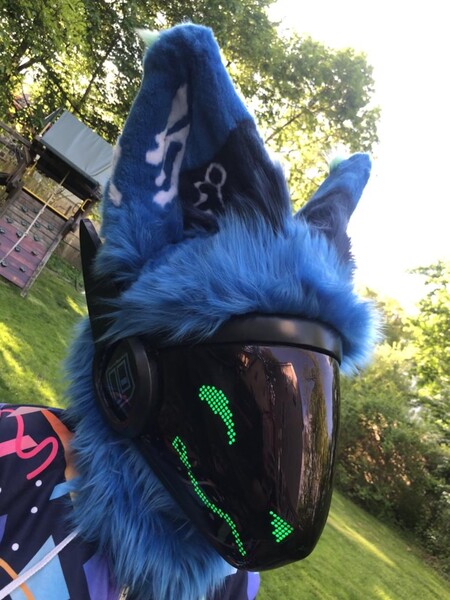 Protogen Fursuit Head WIP #8 + Fursuit Friday