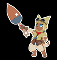 [MH] Felyne Leather Armor