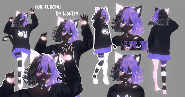 kuromi anime girl version! 💜🖤 | TikTok
