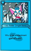 Character bios-- Lizzy Butler (knight form)