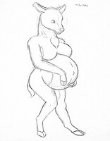 Pregnant Doe (Older Art)