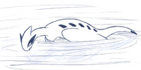 Lugia Surface Swimming