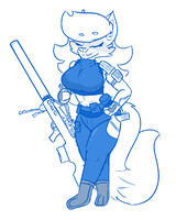 Armored Foxgirl