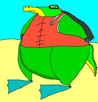 Diver Joe the Alligator 