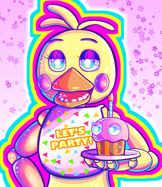 Xx_M4C4BR3_G4L_xX #1 Goloth fan on X: Chica #fnaf #fnaffanart   / X