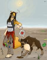 My tail is in distress! [Giftart for Vantn]