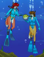 Sophie and Selena - Scuba Diving