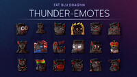 [Commission] More Thunder-Emotes