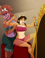 Queen Abra tickling Karina