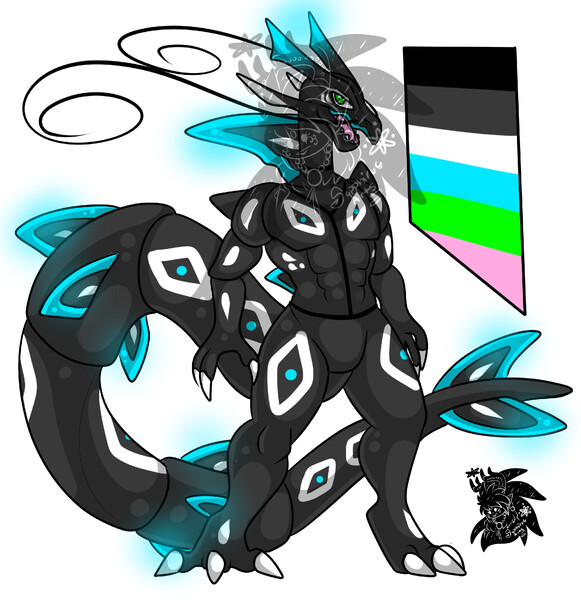 Leviathan The Shiny Rayquaza by HeartWolfdragon -- Fur Affinity