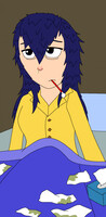 Alice (DDR) sick in bed
