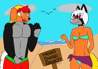 Head swap beach(by Kokoenya)